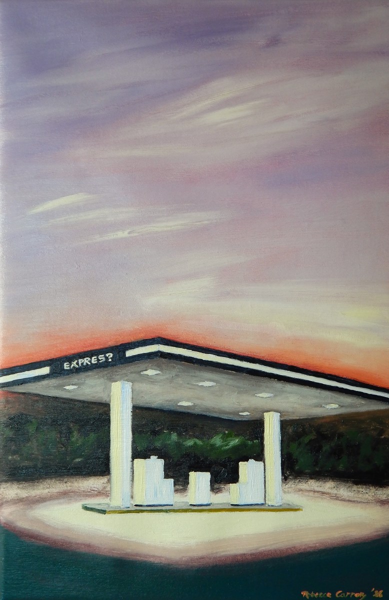 ©Rebecca Carron, Early Summer Evening before dark, Oil Painting